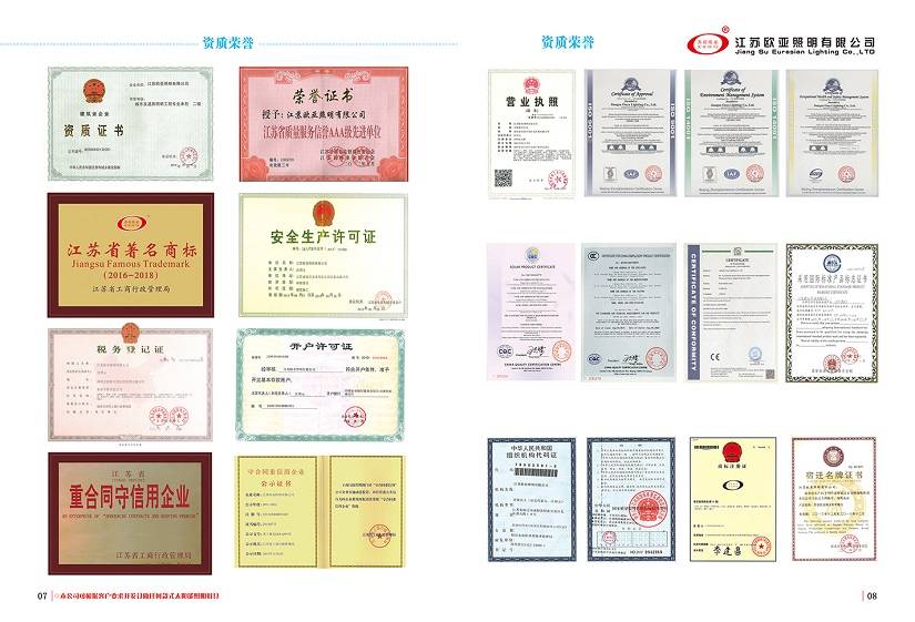 ​江苏欧亚照明股份有限公司 太阳能路灯系列部分产品展示